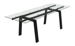 Connubia Esstisch Zeffiro | 140 cm, Schwarz, matt