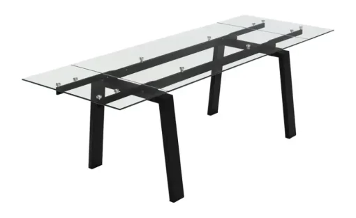 Connubia Esstisch Zeffiro | 140 cm, Schwarz, matt