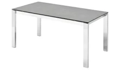 Connubia Keramiktisch ausziehbar Baron | Grau, 130 cm
