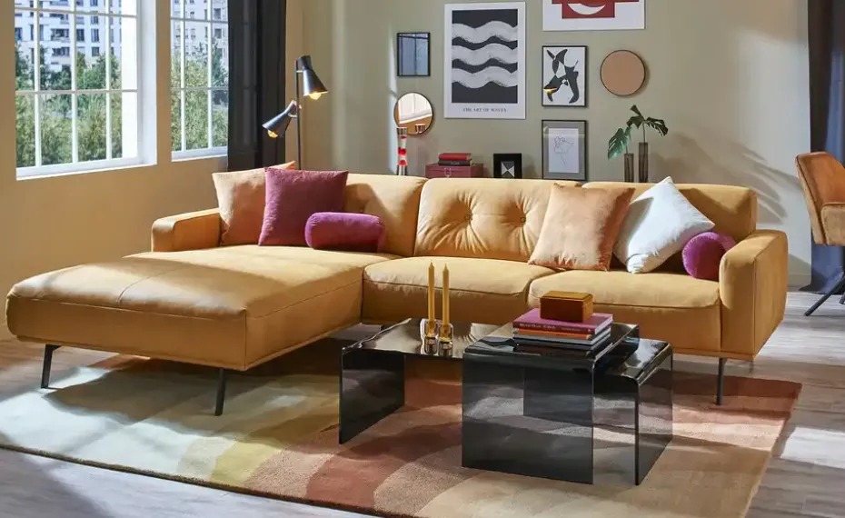 Couchtisch aus Glas Tessera | 108 cm, Grau | Höffner