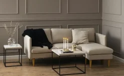 Couchtisch Campalto | Travertinoptik, Sand, 40 cm