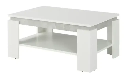Couchtisch Colombaia | Weiß, Betonoptik | Möbel Höffner