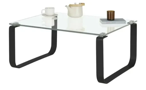 Couchtisch Helen | transparent, Schwarz | Möbel Höffner