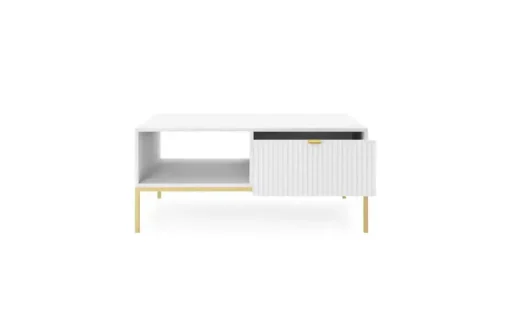 Couchtisch Nova | Weiß, Goldfarben | Möbel Höffner