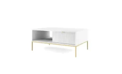 Couchtisch Nova | Weiß, Goldfarben | Möbel Höffner