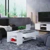 Couchtisch Tindus | Betonoptik, Weiß | Möbel Höffner