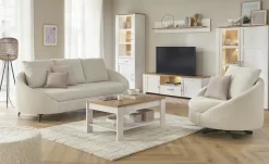 Couchtisch Toneo | Eiche (Nachbildung), Weiß | Höffner