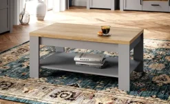 Couchtisch Toneo | Eiche (Nachbildung), Grau | Höffner