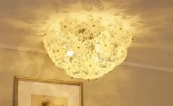 Deckenleuchte, 3-flammig Acrylblüten weiß | Höffner