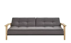 Design-Schlafsofa Stratos | Dunkelgrau, Eiche | Höffner