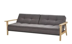 Design-Schlafsofa Stratos | Dunkelgrau, Eiche | Höffner