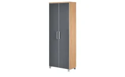 Dielenschrank Duna | Anthrazit, Eiche bianco | Höffner