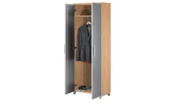 Dielenschrank Duna | Anthrazit, Eiche bianco | Höffner
