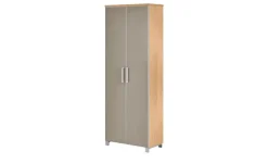 Dielenschrank Duna | Taupe, Eiche bianco | Höffner