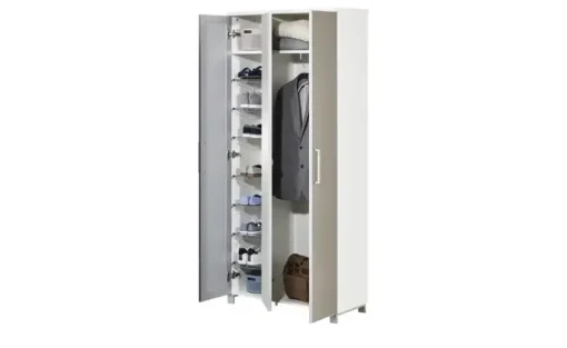 Dielenschrank Duna | Taupe, Weiß | Möbel Höffner