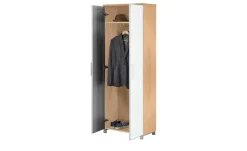 Dielenschrank Duna | Weiß, Eiche bianco | Möbel Höffner