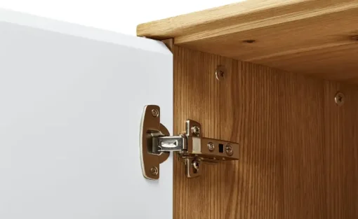 Dielenschrank Tiba | Weiß, Eiche bianco | Möbel Höffner