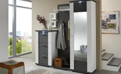 Dielenschrank Titan | rechts, Weiß, Graphit | Höffner