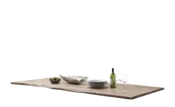 Dine + Mine Tischplatte mit Baumkante SigNature One | Natur, ca, 160x2,5x90 cm