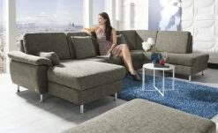 Diva Wohnlandschaft mit Schlaffunktion Diva | Steingrau, rechts