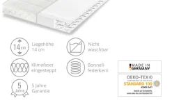 Dreamer eXpress Bonellfederkernmatratze Flexo1 | 120 cm, 200 cm