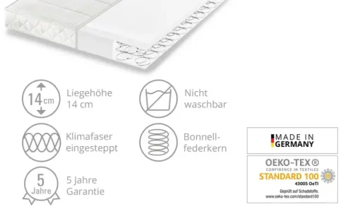 Dreamer eXpress Bonellfederkernmatratze Flexo1 | 120 cm, 200 cm