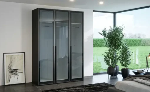 Dreamer eXpress Drehtürenschrank Dreamer | Schwarz, 152,2 cm
