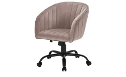Drehsessel Ahr | Altrosa, Schwarz, Rosa | Möbel Höffner