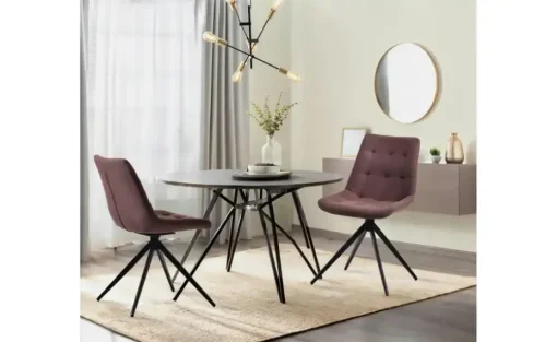 Drehstuhl | Stoff, Braun, Schwarz | Möbel Höffner