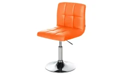 Drehstuhl Kunstleder Palma  | Orange, verchromt
