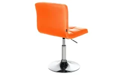 Drehstuhl Kunstleder Palma  | Orange, verchromt