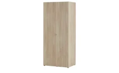 Drehtürenschrank | 80 cm, Eiche sägerau (Nachbildung)