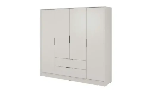 Drehtürenschrank 206 cm breit Lyke | ohne Spiegel, kaschmirfarben