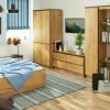 Drehtürenschrank 90 cm breit Valentina | Eiche (Nachbildung)