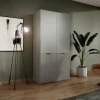 Drehtürenschrank 101 cm breit Sandbox | Grau | Höffner
