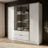 Drehtürenschrank mit 2 Schubladen Lyke | kaschmirfarben