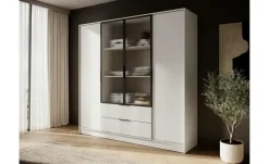 Drehtürenschrank mit 2 Schubladen Lyke | kaschmirfarben