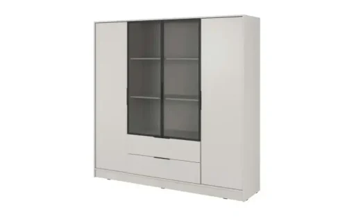 Drehtürenschrank mit 2 Schubladen Lyke | kaschmirfarben