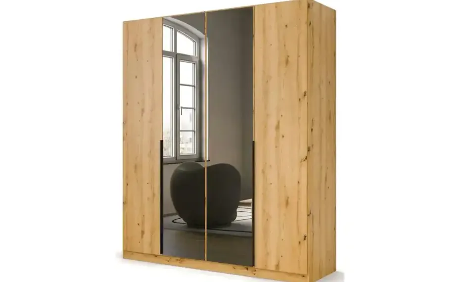 Drehtürenschrank Skyla | Eiche Artisan (Nachbildung), 181 cm