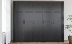 Drehtürenschrank Toneo | Schwarz, 265 cm | Höffner