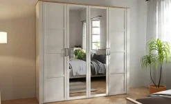 Drehtürenschrank Toneo | Weiß, 215 cm | Möbel Höffner