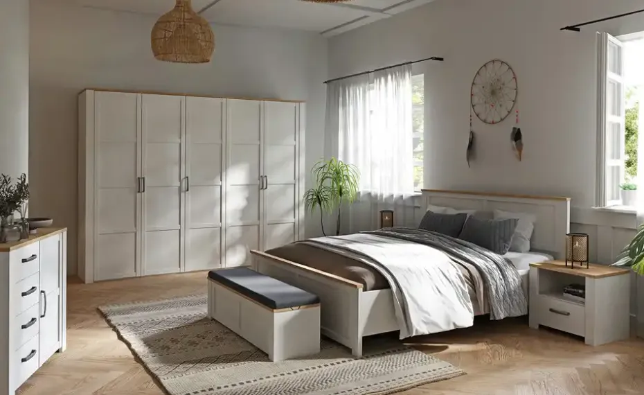 Drehtürenschrank Toneo | Weiß, 265 cm | Möbel Höffner