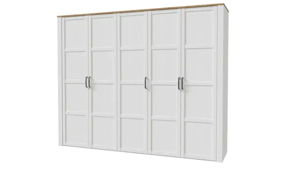 Drehtürenschrank Toneo | Weiß, 265 cm | Möbel Höffner
