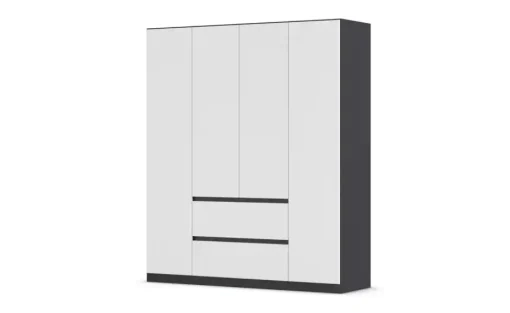 Drehtürenschrank Wigan | 181 cm, 4 Stück | Höffner