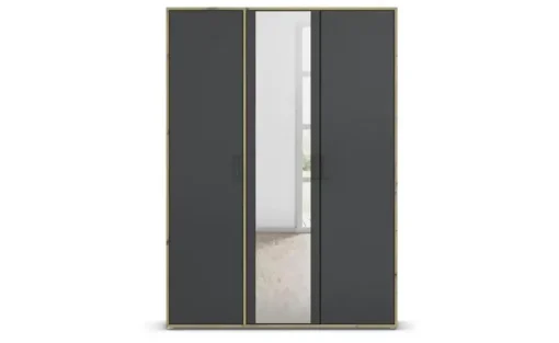 Drehtürenschrank Yarm | Absetzung: Eiche Artisan, 140 cm