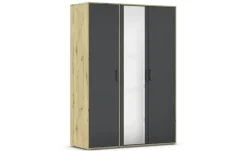 Drehtürenschrank Yarm | Absetzung: Eiche Artisan, 140 cm
