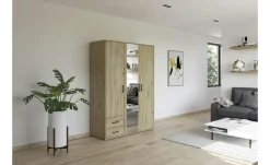 Drehtürenschrank Yarm | ohne Absetzung, 140 cm