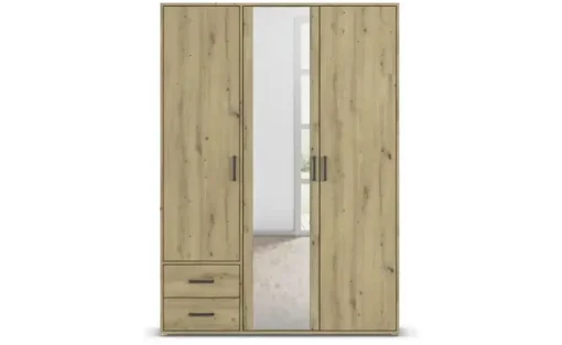 Drehtürenschrank Yarm | ohne Absetzung, 140 cm