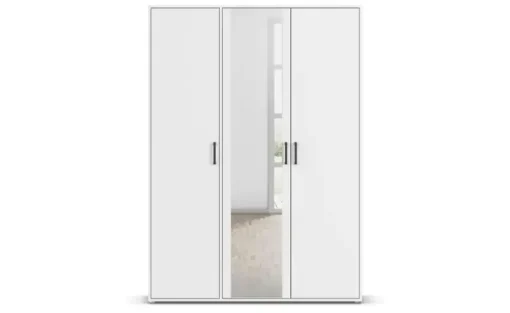 Drehtürenschrank Yarm | ohne Absetzung, 140 cm