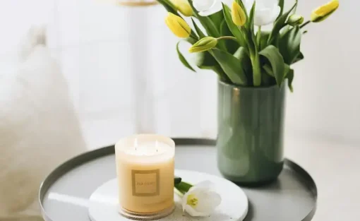 Duftkerze im Glas Aruba AVA & MAY | Beige | Höffner